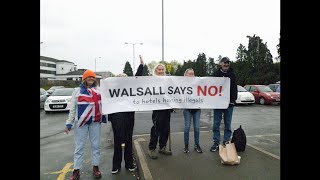 Walsall says no to illegals protest SUTR police [upl. by Ahtabbat929]