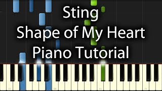 Sting  Shape of My Heart Tutorial How to play on Piano [upl. by Ollopa]