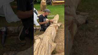 Medžio drožėjų pleneras Gataučiuose 2024 woodcarving pleinair [upl. by Itida]