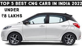 Top 5 BEST CNG Cars in India 2022  Under ₹8 Lakhs [upl. by Philippa]