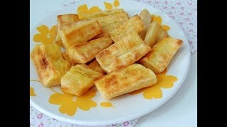 MANDIOCA FRITA NA AIR FRYER  BlasterChef [upl. by Kitarp]