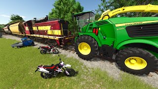 Can we Stop the Train  Farming Simulator 25 [upl. by Ermey]