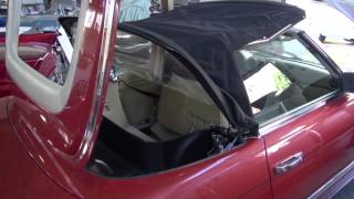 Mercedes 107 Chassis Convertible Top Replacement by Cooks Upholstery [upl. by Dido882]