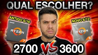 Qual COMPENSA Ryzen 7 2700 vs RYZEN 5 3600 MAIS NÚCLEOS ou MAIS NOVO QUAL ESCOLHER para GAMES [upl. by Zaccaria687]