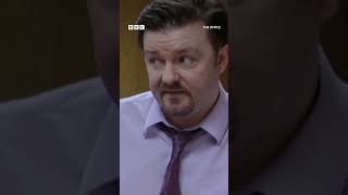 GO DAVID GO theofficeuk funnyparts davidbrent rickygervais theoffice [upl. by Eniladam]