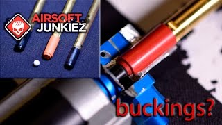 Airsoftjunkiez take on the best bucking to use for your PolarStar or Wolverine engine [upl. by Nnyw]