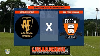 Academia Londrina X Esc Prof Willian  Laranjeiras CUP  Categoria 2014 [upl. by Aettam207]