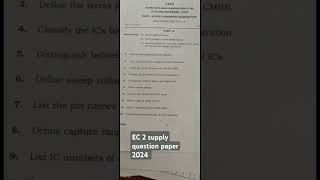 AP DIPLOMA C20 C23 ECE BRANCH ELECTRONIC CIRCUITS2 OCTOBERNOVEMBER2024 QUESTION PAPER c16 exam [upl. by Yumuk]