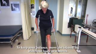 How to use Crutches  Nonweightbearing [upl. by Nerhe867]