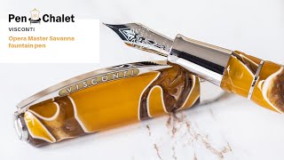 Visconti Opera Master Savanna Fountain Pen Feature [upl. by Cudlip232]