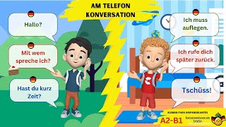 Alemán para Hispanohablantes Am Telefon Konversationen auf deutsch idiomas [upl. by Arriek865]