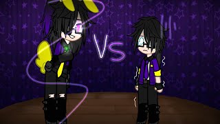 Aftons Vs Past Aftons singing battle Gacha Club FNAF 400 Subs Video First Singing battle [upl. by Enyluqcaj619]