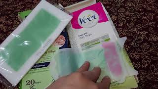 veet wax strips  waxing  cold wax  Veet  wax strips [upl. by Cecily]