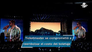 Ticketmaster pagará 120 del “costo total” del boleto de Bad Bunny a personas afectadas [upl. by Heidie942]