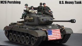 RC TOYS RC Tank M26 US Pershing Test Drive  Hulyans Dad Motorcycle Ride [upl. by Gabrila]