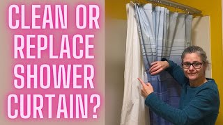 Can You Clean Your Shower Curtain Liner or Replace it What Do You Do [upl. by Iorgo]