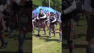 Blairgowrie pipeband opening march at 2024 Strathmore highlandgames at Glamis Castle short [upl. by Eward]