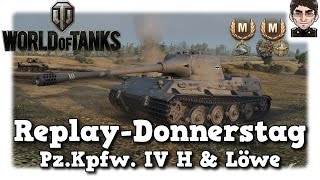 World of Tanks  PzKpfw IV H amp Löwe lernen und gewusst wie deutsch  Replay [upl. by Llednyl548]