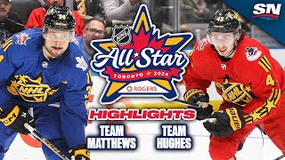 NHL AllStar Game Highlights  Team Matthews vs Team Hughes [upl. by Aerdna620]