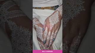 White Henna Wedding hennadesign hennainspire hennawedding hennasimple jasahenna fyp shorts [upl. by Glanville]