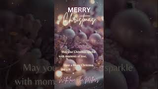 Christmas Greeting eCard Soft Pink Purple Pastel eCard Xmas Lights Holiday Greeting Card [upl. by Masson]