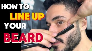 How to line up your beard with a straight razor [upl. by Leddy]