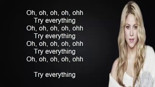 Shakira  Try Everything Official Lyrics Video [upl. by Hsac]