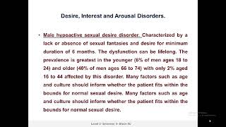 L14 Psychiatry Psychosexual and Eating Disorders [upl. by Valeria]