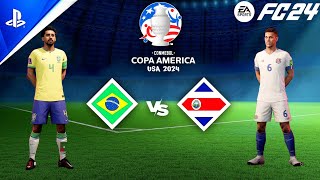 FC 24  Brazil vs Costa Rica  Copa America 2024 Group Stage Match  PS5™ 4K60 [upl. by Iney]