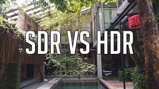 SDR vs HDR TVMonitorScreen comparison photography prespective [upl. by Suhploda]