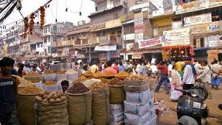 Old Delhi Spice MarketIndia Walking Tour [upl. by Reese]