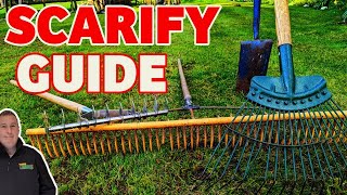 How to scarify a lawn  EVERYTHING you need to get it RIGHT  Lawn care for beginners [upl. by Hobey]