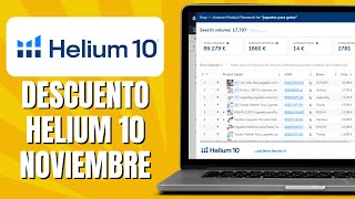 Descuento Helium 10 Noviembre [upl. by Rufford]