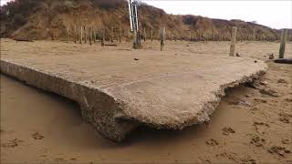 Berrow beach road shut after storms BurnhamOnSeacom [upl. by Hsina615]