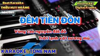 Karaoke Đêm Tiền Đồn Tone Nam 78 [upl. by Ntsuj]