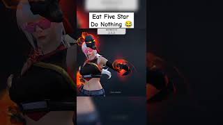 IMPOSSIBLE🍷🗿ff shorts free fire🔥 Eat Five Star Do Nothing 😂 [upl. by Eel]