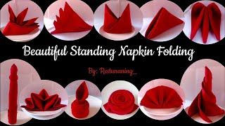 Beautiful Standing Napkin Folding [upl. by Laurice]