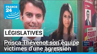 Législatives  la porteparole du gouvernement et son équipe victimes dune agression [upl. by Dawna]