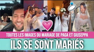 PAGA ET GIUSEPPA SE SONT MARIÉS 💗💍 TOUTES LES IMAGES DE LA CÉRÉMONIE [upl. by Harrietta]