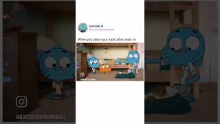 When you didn’t clean your room in 10 YEARS😂 funny gumball [upl. by Namso]