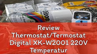 Review ThermostatTermostat Digital XKW2001 220V Temperature Controller VKS [upl. by Gluck]