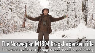 The Norwegian M1894 KragJorgensen rifle in 65x55 caliber  Hunting shooting history [upl. by Neelac]