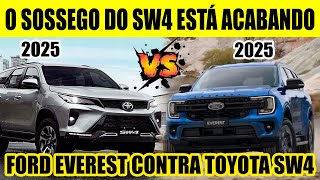 FORD EVEREST CONTRA TOYOTA SW4 A VIDA FÁCIL DO TOYOTA ESTÁ ACABANDO [upl. by Lindblad371]