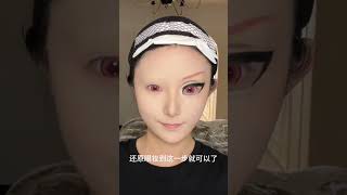 Hahahaha I feel this makeup is both cute and fierce cosmakeup cosplay cosplayer makeuptutorial [upl. by Hsitirb]