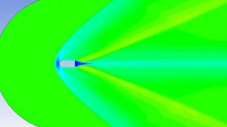 Aerodynamic Flow Analysis of Blunt Body  Shock Formation [upl. by Burnie438]