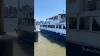 Taking the NY Waterway Ferry Port Imperial to Midtown NYC [upl. by Earal440]