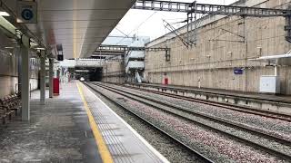 HD Refurbished Eurostar E300 set hammering through Stratford International 17032018 [upl. by Enenaj]