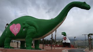 Cabazon Dinosaurs on Valentines Day and The Wheel Inn is Officially Gone [upl. by Calv]