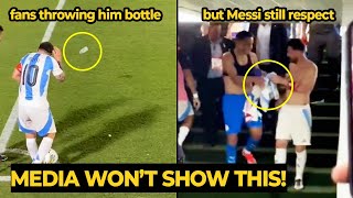 MESSI still show his RESPECT to Paraguay player after Paraguay fans mock and throwing him bottle [upl. by Liban]