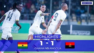 GHANA VS ANGOLA11EXTENDED MATCH HIGHLIGHTS amp ALL GOALS2025 AFCON QUALIFIERS [upl. by Sikras]